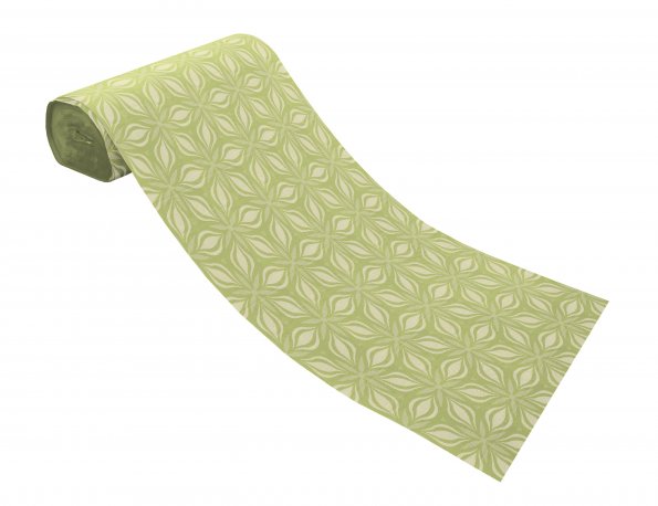 RetroFloret-hellgrün-Meterware