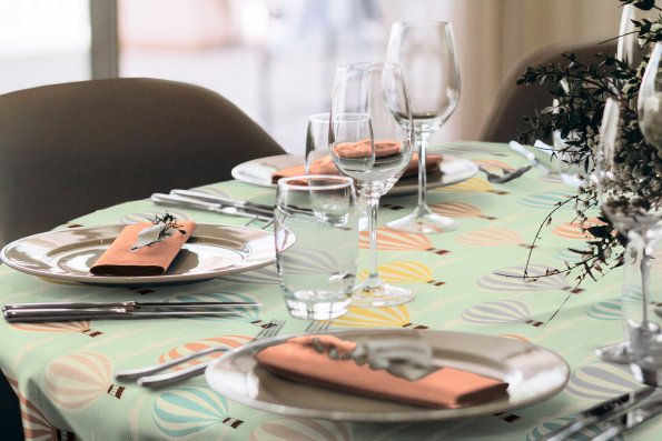 Balloons-Tischdecke-rund-Milieu